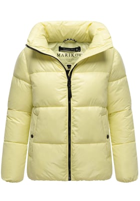 Marikoo Damen Winterjacke Hazalee im Puffer-Stil mit glänzender Optik