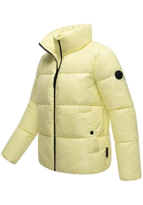 Marikoo Damen Winterjacke Hazalee im Puffer-Stil mit glänzender Optik