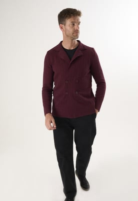 Strickjacke Cardigan Mit Gekerbtem Kragen