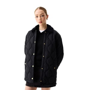 Hunter Witton Steppjacke Damen Schwarz Steppjacken