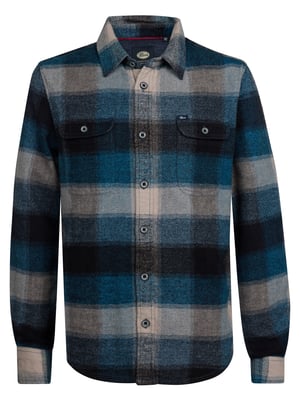 Petrol Industries - Kariertes Hemd Clackamas  Jungen -  Blau
