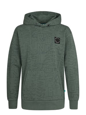 Petrol Industries - All-over Print Hoodie Blue Ridge  Jungen -  Grün