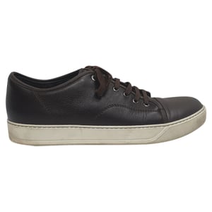 Lanvin Niedrigschnitt Sneakers aus braunem Leder