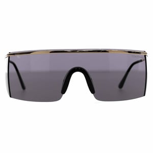 Tom Ford Pavlos Shield Sonnenbrille aus schwarzem Metall