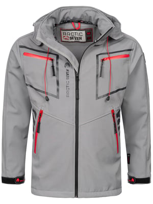 Arctic Seven Herren Softshell Jacke Hellgrau
