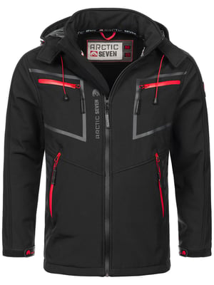 Arctic Seven Herren Softshell Jacke Schwarz