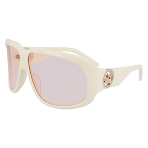 Lo736s Cream Shield Sonnenbrille