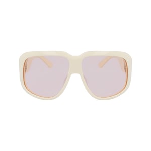 Lo736s Cream Shield Sonnenbrille