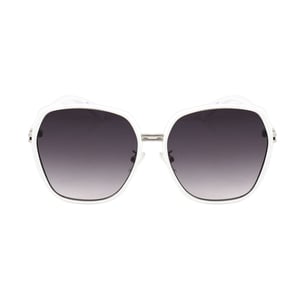 Gu7624 Weiße Quadratische Sonnenbrille