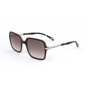 Eckige Sonnenbrille mit braunen Verlaufslinsen