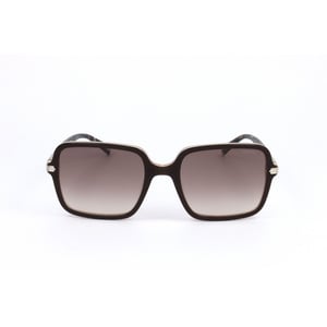 Eckige Sonnenbrille mit braunen Verlaufslinsen