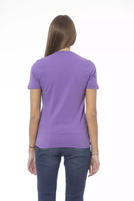 Lila Kurzarm-T-Shirt Ba23909