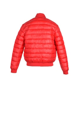 Lässige gepolsterte Jacke Rot
