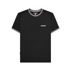 Lambretta - T-Shirt für Herren, Ringer-Stil (Schwarz)