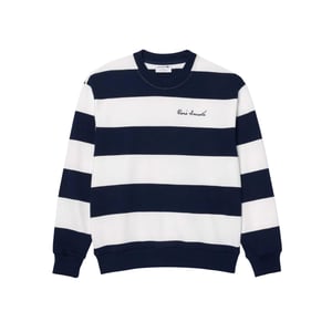Lacoste - "French Made" Sweatshirt für Damen (Cremefarbe/Dunkelblau)
