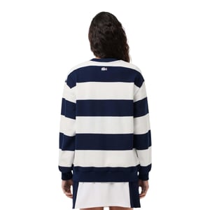 Lacoste - "French Made" Sweatshirt für Damen (Cremefarbe/Dunkelblau)