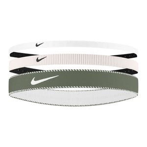 Nike - Stirnband, Flex, Klassisch (3er-Pack) (Hellrosa/Grau/Weiß)