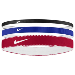 Nike - "Classic" Stirnband(3er-Pack) (Rot/Blau/Schwarz)