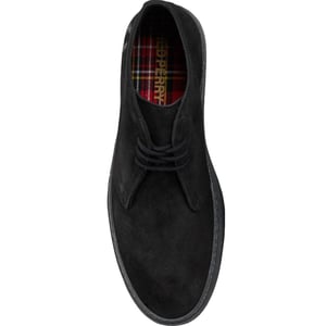 Fred Perry - "Hawley" Wanderschuhe für Herren/Damen Unisex, Wildleder, niedrig geschnitten (Schwarz)