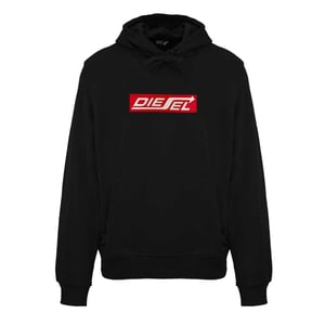 Diesel - Kapuzenpullover für Herren/Damen Unisex (Kaviar-Schwarz)