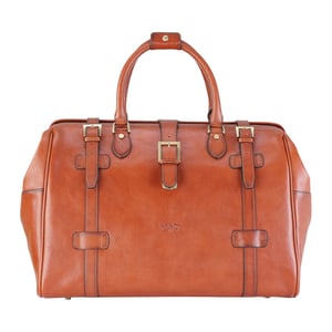 Reisetasche aus echtem Leder in Hellbraun, Vintage-Stil, für Reisen und Sport – Windsor