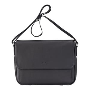 Echtes Leder Schwarz Laptoptasche Reise Arbeitstasche Messenger Satchel - Camden