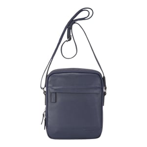 Echtes Leder Navy Vintage Messenger Crossbody Reisetasche - Hawthrone