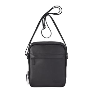 Echtes Leder Schwarz Vintage Messenger Crossbody Reisetasche - Hawthrone