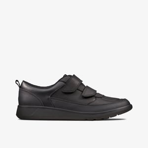 Scape Flare Y Schwarze Leder Schuhe
