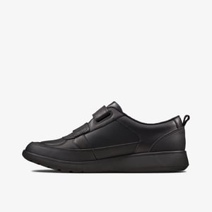 Scape Flare Y Schwarze Leder Schuhe