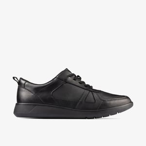 Scape Track Y Schwarze Lederschuhe