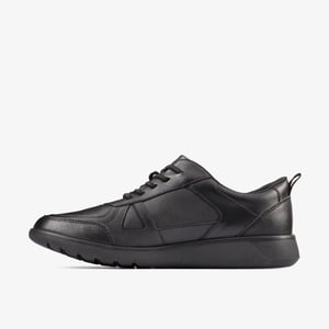 Scape Track Y Schwarze Lederschuhe