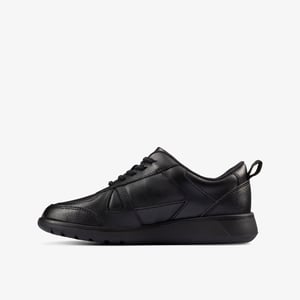Scape Track K Schwarze Leder Schuhe