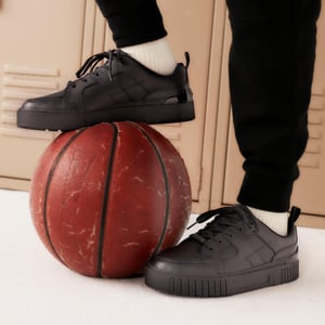 Oslo Flare Y Schwarze Lederschuhe