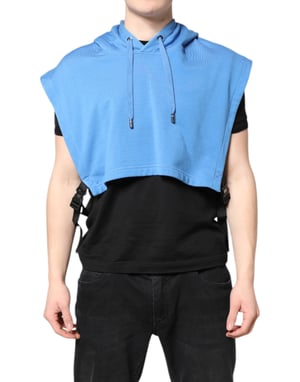 Ärmelloser verkürzter Hoodie