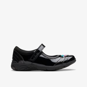 Relda Spark Kid schwarze lackierte Schuhe