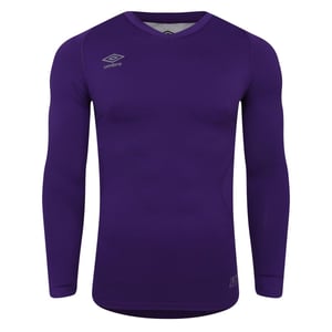 Umbro - "Elite" Base Layer Oberteil V-Ausschnitt für Herren (Leuchtend Lila)