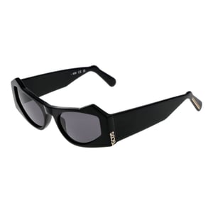 Geometrische Sonnenbrille Schwarz