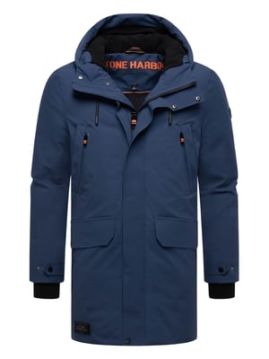 Stone Harbour Herren Winterparka Kitraan mit Magnetverschluss & Fleecefutter