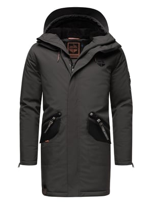 Stone Harbour Herren Winterjacke Ragaan mit Teddyfell & Kapuze