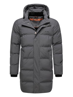 Stone Harbour Herren Wintermantel Thadeek mit abnehmbarer Kapuze & Magnettaschen
