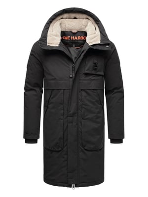 Stone Harbour Herren Outdoorjacke Cyriaan mit Teddyfellkapuze & winddichtem Design