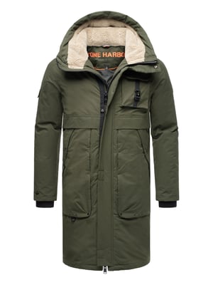 Stone Harbour Herren Outdoorjacke Cyriaan mit Teddyfellkapuze & winddichtem Design