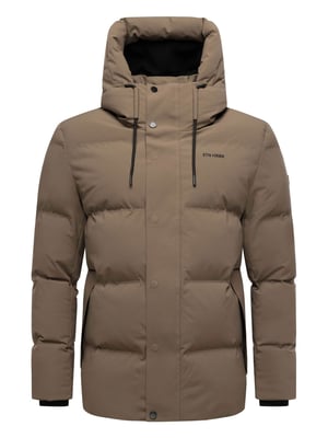 Stone Harbour Herren Winterjacke Taviaan mit Fleecekapuze & winddichtem Design