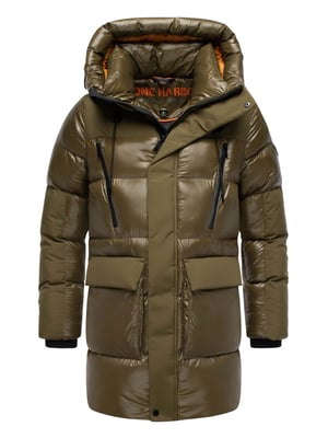 Stone Harbour Herren Winterjacke Nelioon mit 2-Wege-Reißverschluss & Kapuze