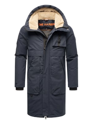 Stone Harbour Herren Outdoorjacke Cyriaan mit Teddyfellkapuze & winddichtem Design