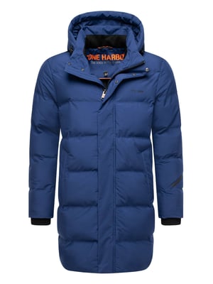 Stone Harbour Herren Wintermantel Thadeek mit abnehmbarer Kapuze & Magnettaschen