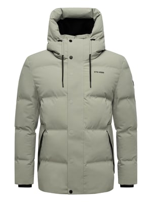 Stone Harbour Herren Winterjacke Taviaan mit Fleecekapuze & winddichtem Design