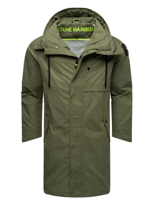 Stone Harbour leichte Herrenjacke Yaroon aus Baumwolle & mit langem Schnitt