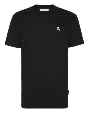 Basic Round Neck T-Shirt Skull